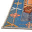Tapis traditionnel de couleur bleu marine / orange-1201918456
