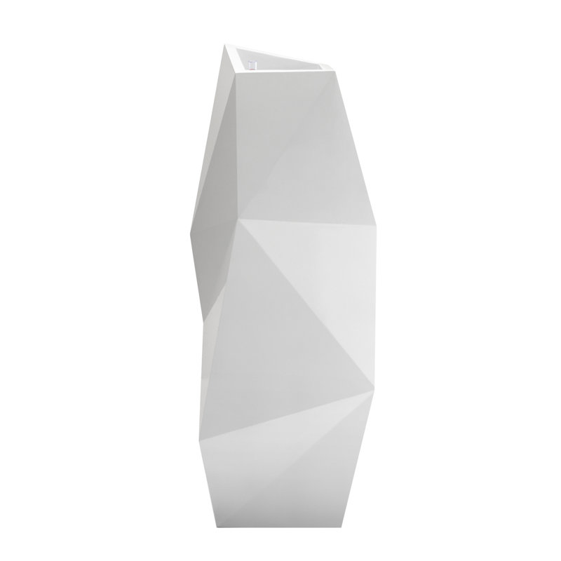 Faz Resin Pot Planter, 62.5" H x 24" W x 26.75" D, White