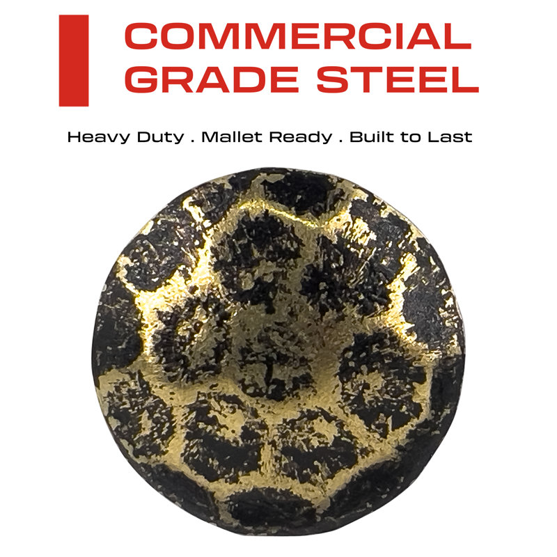 Accessoire de porte, Or martelé