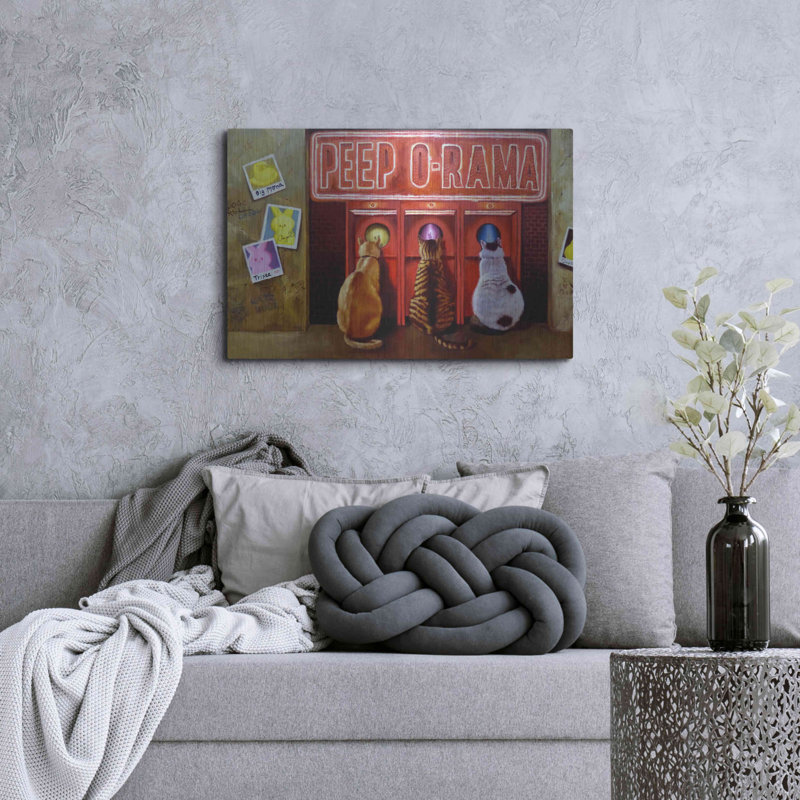 «Peepshow» par Lucia Heffernan, H 24 po x l 36 po