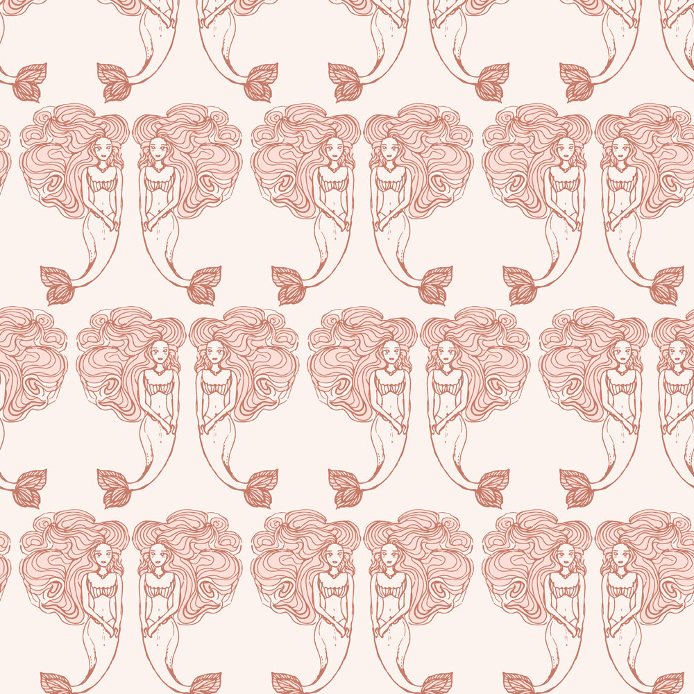 Kendall Self-Adhesive Wallpaper Roll, Coral