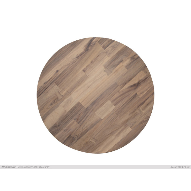 Evyonne Round Solid Wood Dining Table