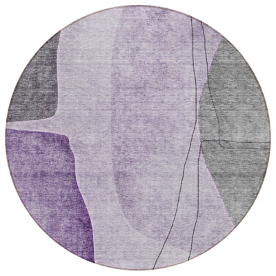 Chinu Washable Abstract Indoor / Outdoor Rug