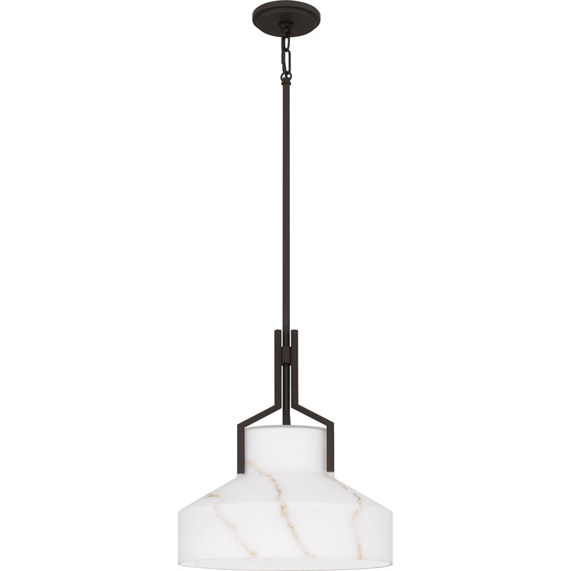 Luminaire suspendu bronze vieilli 2 lumières Debarh