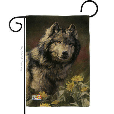 Double Sided 18.5 in. H x 13 in. W Burlap Animal Garden flag