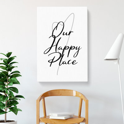 Our Happy Place - Wrapped Canvas