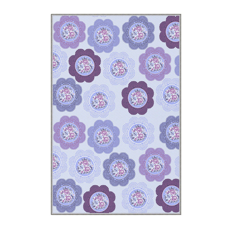 Tapis de couloir élégant (3,3 x 6,6 pi), 100% polyester, d'une hauteur de poils de 0,3 po | Antibactérien, PVC antidérapant dessous | Impression numérique 3D, lavable à la machine | Parfait pour les vestibules et les espaces de vie, durable et facile d'entretien