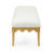 Oodle Cream Vegan Mohair Bench-748885582