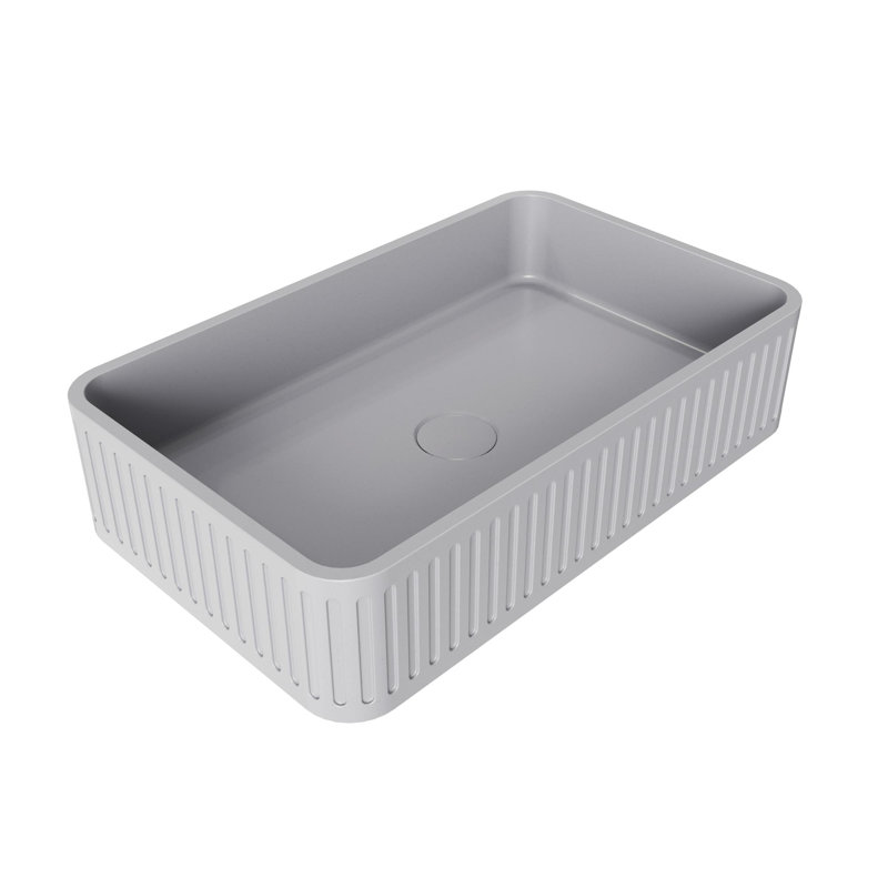 Lavabo vasque rectangulaire en béton