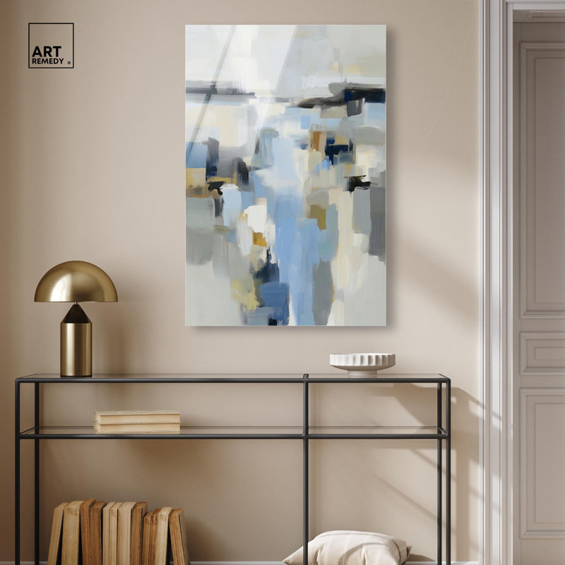 Décoration murale monochromatique océan profonds à imprimé acrylique vert par Art Remedy, H 36 po x l 24 po