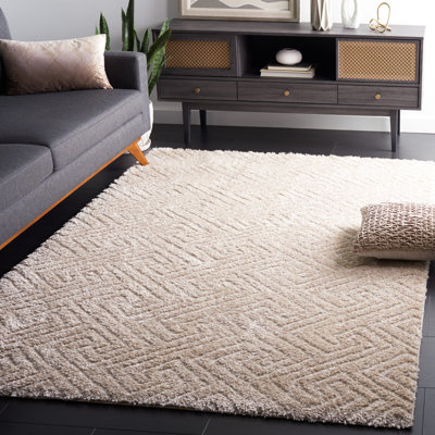 Tahoe Shag 652 Area Rug In Beige