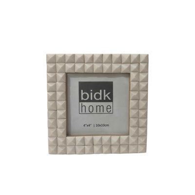 White Resin Diamond Box Design Picture Frame