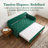 Upholstered Daybed with Pop‑Up Trundle & USB Charging | Velvet Sofa Bed with Button Tufted Back | Space‑Saving Guest Bed for Living Room, Bedroom, or Home Office-156813685