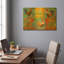 «Rooster Set 2» par Jean Plout, art mural en métal doré, 24 po x 16 po-482491275