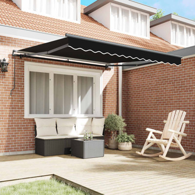 VidaXL 250cm D Retractable Patio Awning