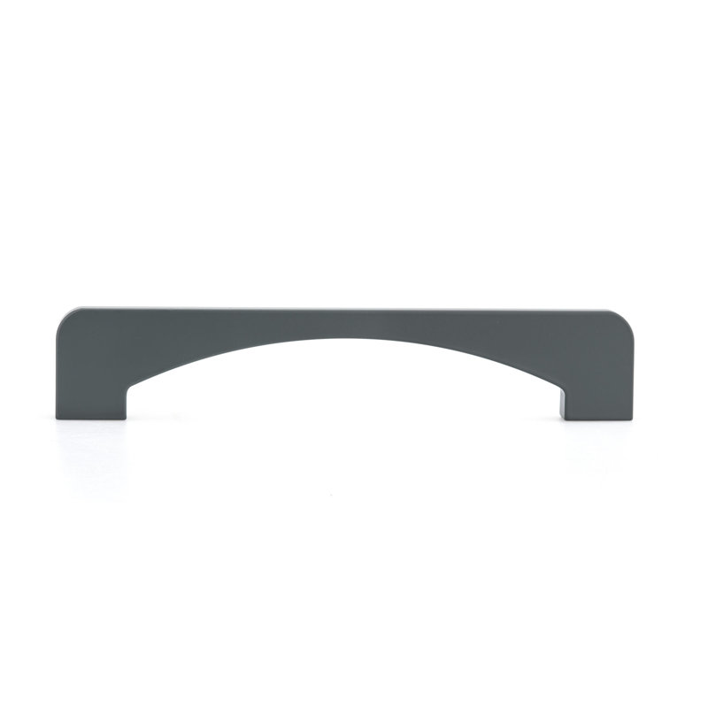 Contemporary Metal 6 5/16" Center to Center Bar Pull, Gray