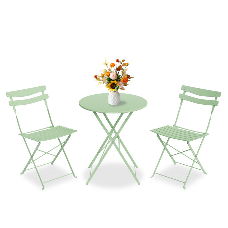Patio Dining Set with, Green