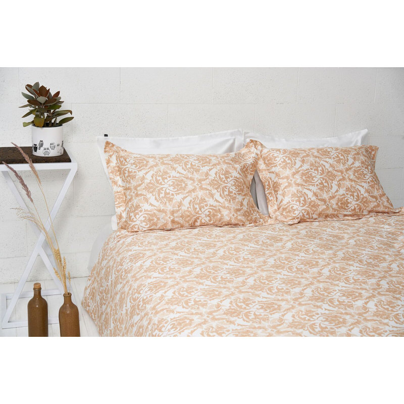 Alexandre Damask Duvet Cover Set with Pillowcases, Single Duvet Cover