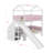 Bunk Bed, House-Shaped with Slide and Storage Staircase, Sturdy Frame-574370614