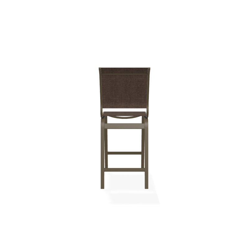 Tabouret de bar 26 po Holna, Bois de plage texturé, Moka Sunbrella®
