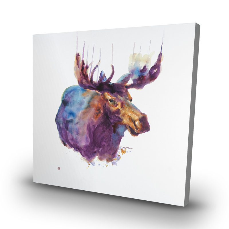 Abstract moose - 32"x32" art on canvas