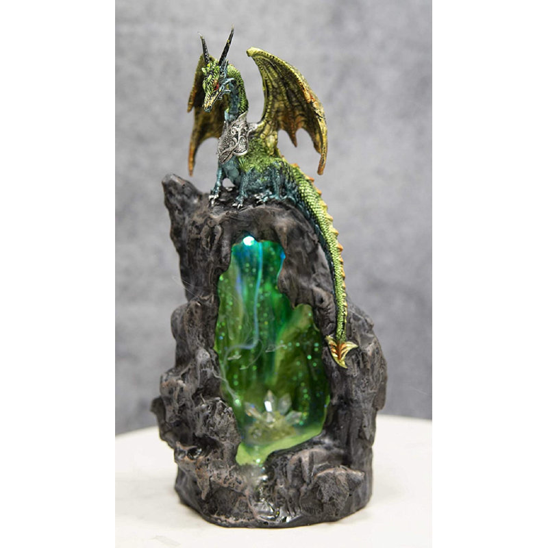Figurine de dragon en quartz émeraude Antonyo