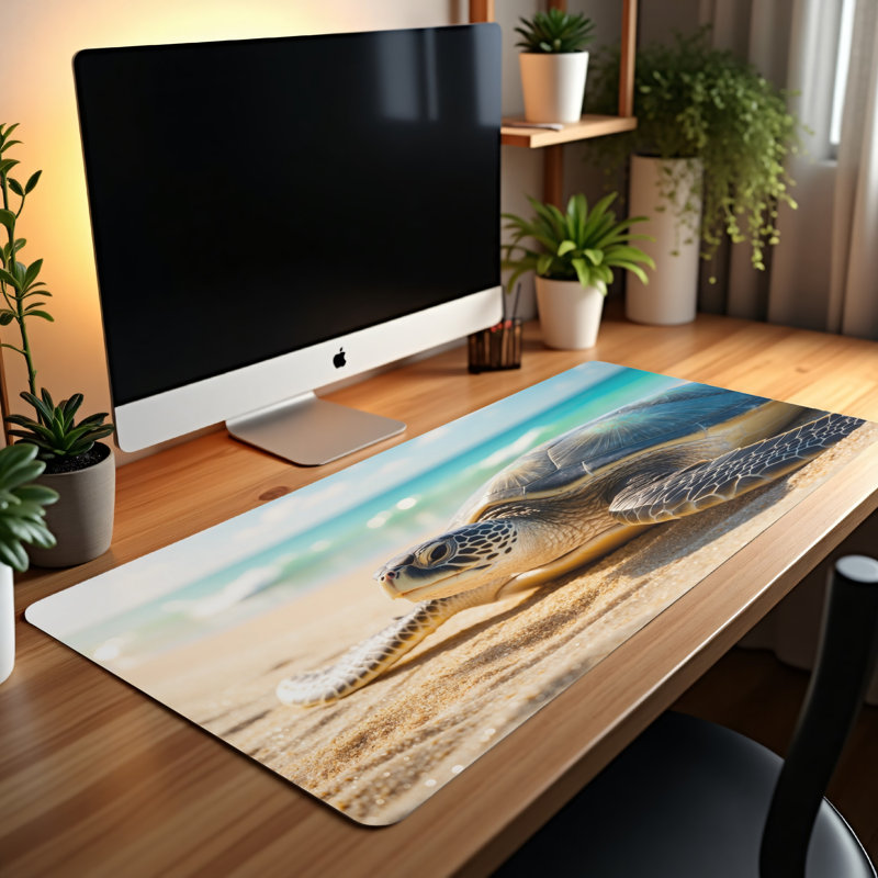 Polyester Desk Pad, 14.4x12.1