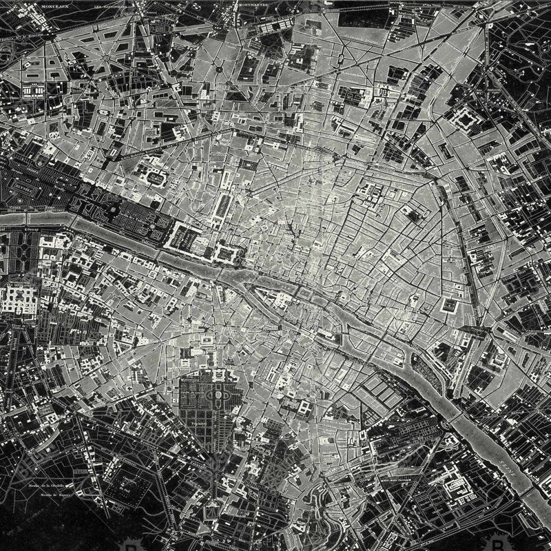 "Vue aérienne d'un avion" sur toile