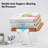 Book Stand For Reading With 360° Rotating Base, Adjustable Book Holder Cookbook Stand For Desk With Book Light, Foldable Desktop Stand For Textbook, Recipe, Sheet Music, Laptop