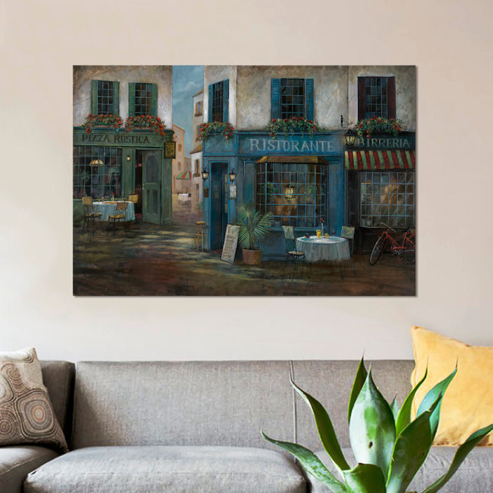 «Pizza Rustica», reproduction d'art sur toile, H 8 po x l 12 po x P 0,75 po, Toile tendue, Pas de tapis