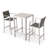 Caggiano 2 - Person Wicker Patio Dining Set with Square Table