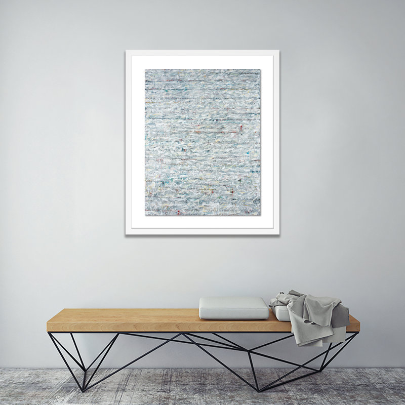 Deconstructing The Myth #2 Painting by Brad Ellis, White, 24" H x 20" W x 1.5" D
