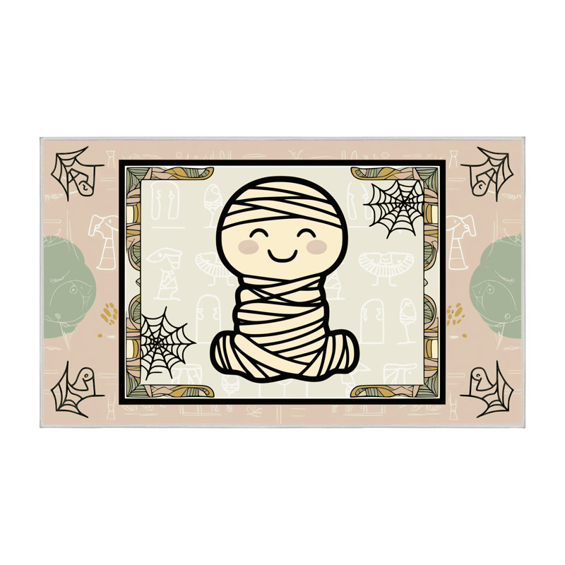 Tapis de vacances d'Halloween The Holiday Aisle®, Rectangulaire 2 pi x 3 pi