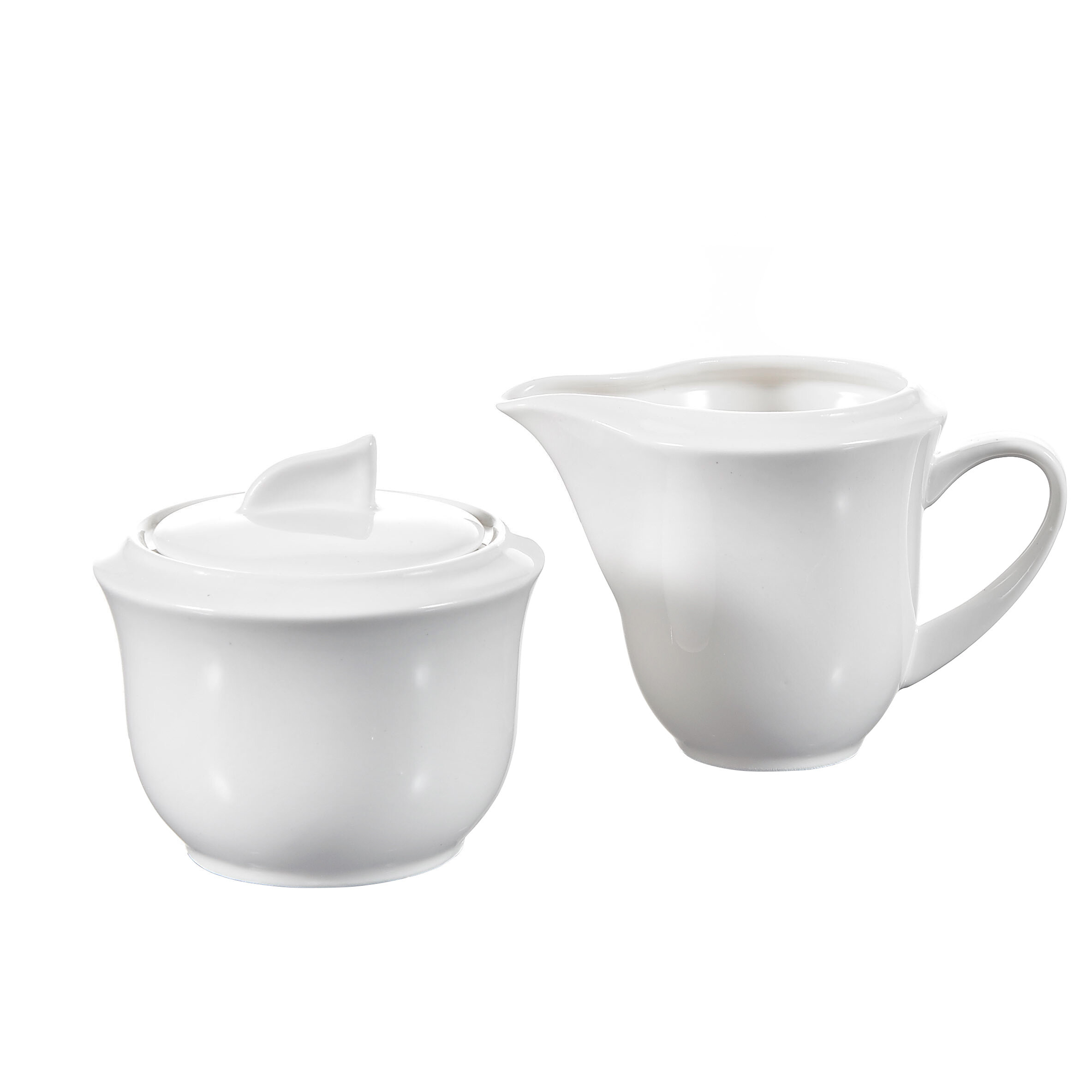 Malacasa Carina Ceramic Sugar And Creamer Set with Lid | Wayfair