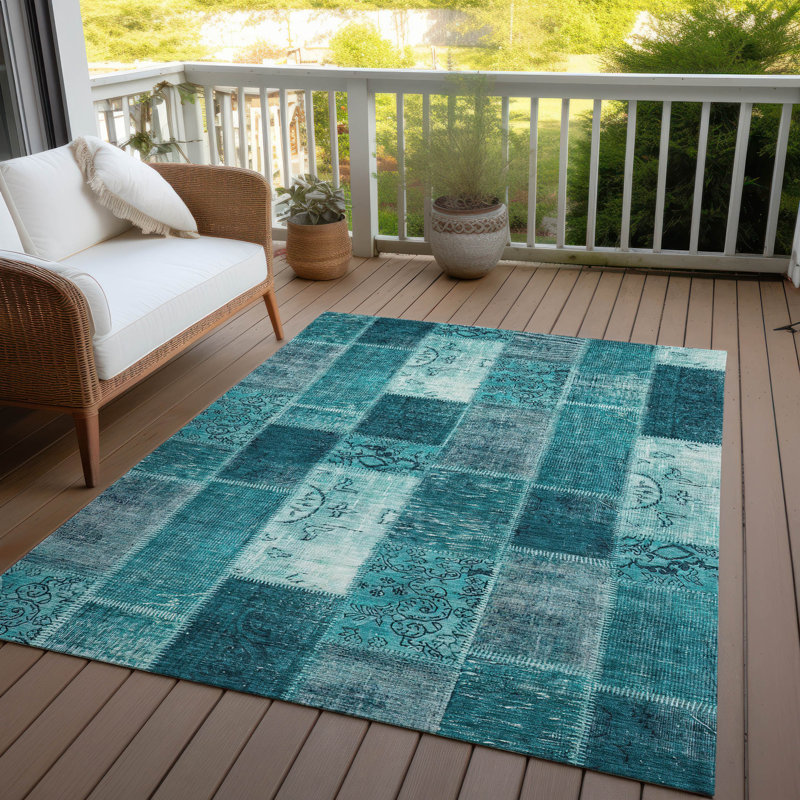 Tapis intérieur / extérieur Heffington avec envers antidérapant, Rectangle 3 pi x 5 pi