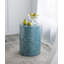 Tabouret de jardin bleu, table d'appoint Capiz