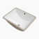 Hewei 14'' White Ceramic Rectangular Bathroom Sink with Overflow