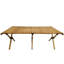 Table de patio pliable en bois de hêtre naturel pour les repas à l'extérieur et à l'intérieur, le camping, le pique-nique, la fête, les voyages, le barbecue, solide pour les rassemblements dans la cour arrière, Rv, espace de vie à la maison