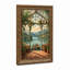 Intérieur de serre avec citronniers et vue sur lac-71462250