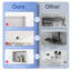 Niche de douche de salle de bain l 21 po x H 13 po, niche murale rectangulaire en acier inoxydable, nickel brossé-125951338
