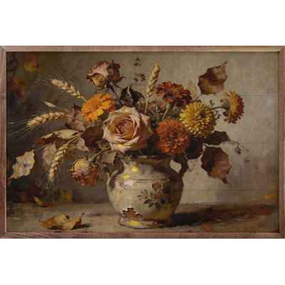 Autumn Rose And Wildflower Arrangement