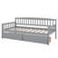 Lit de jour simple en bois de pin avec plateforme de 10 lattes de soutien-179508804