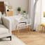 50cm W Metal Bedside Table-114235227