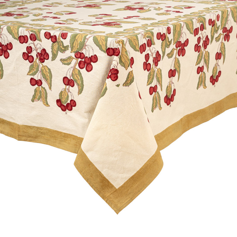 Cherry Tablecloth, 71" W x 71" L