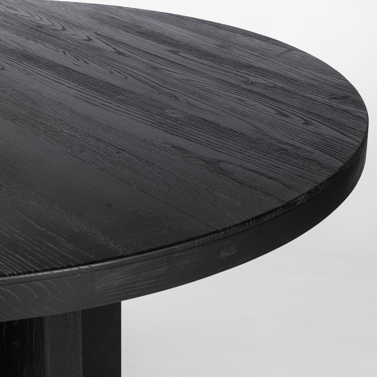 60" Dining Table, Black Elm