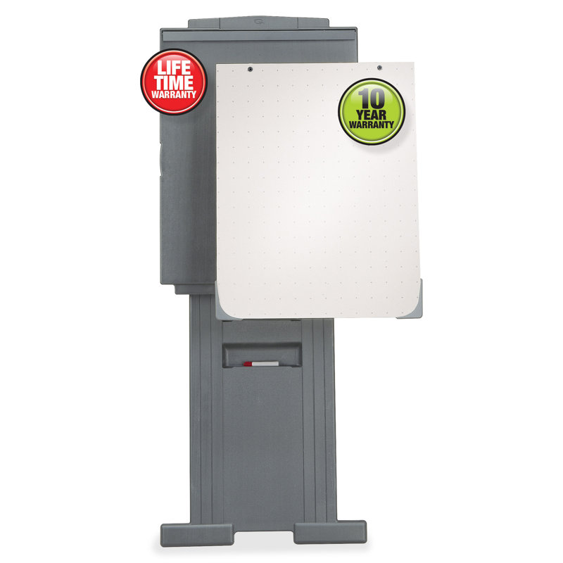Gray Scratch-Resistant Foldable Plastic Floor-Standing Easel