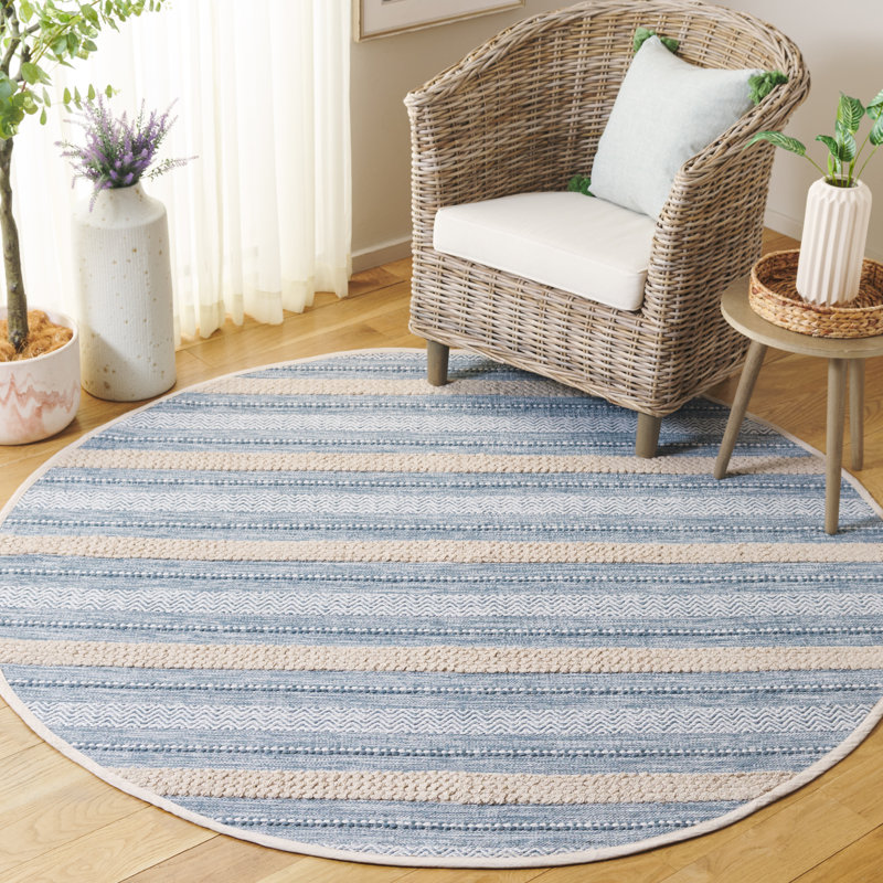 Tapis argent / ivoire Kevlin 976, Rond 6 pi