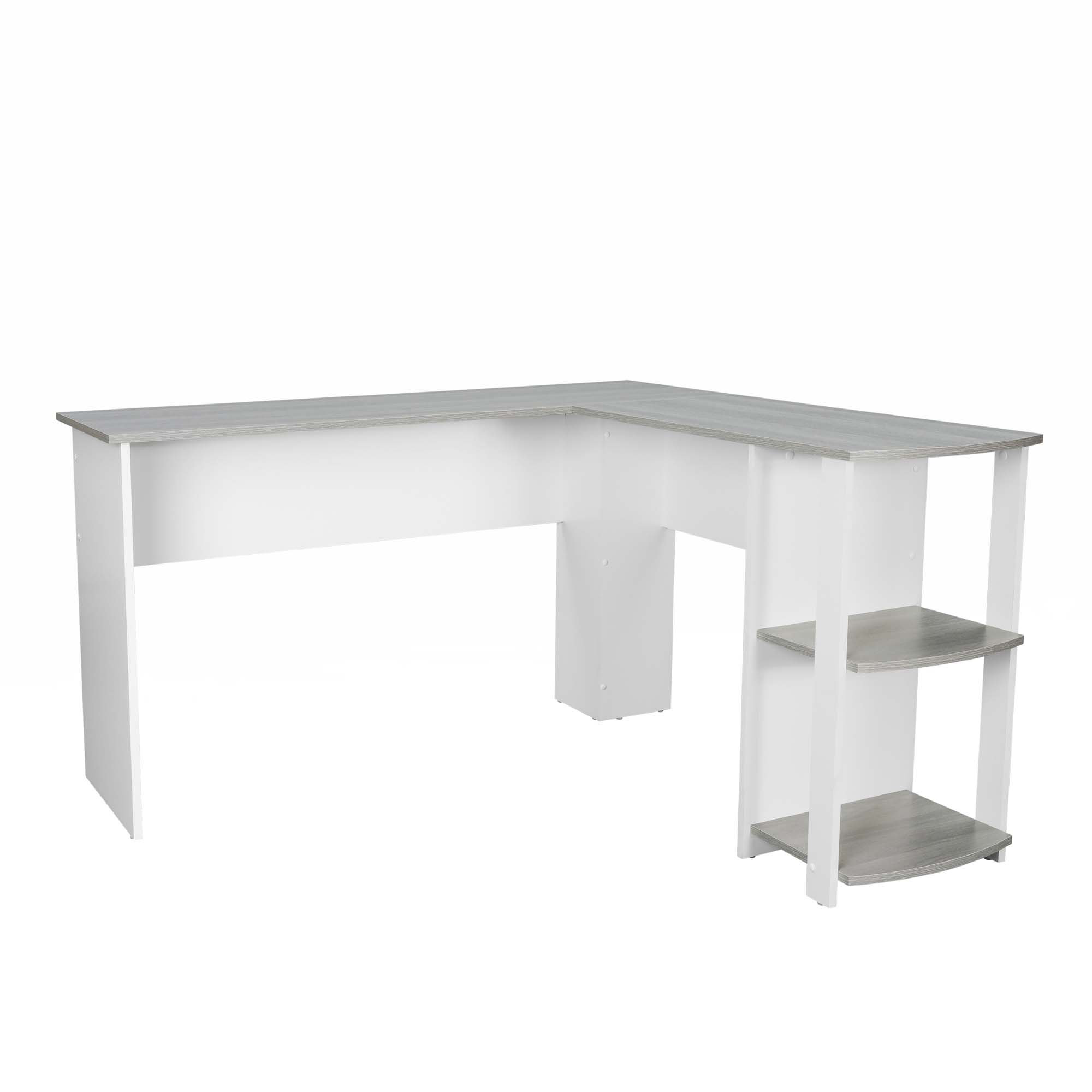 Ebern Designs Aureliana L-Shaped Metal Base Writing Desk & Reviews ...