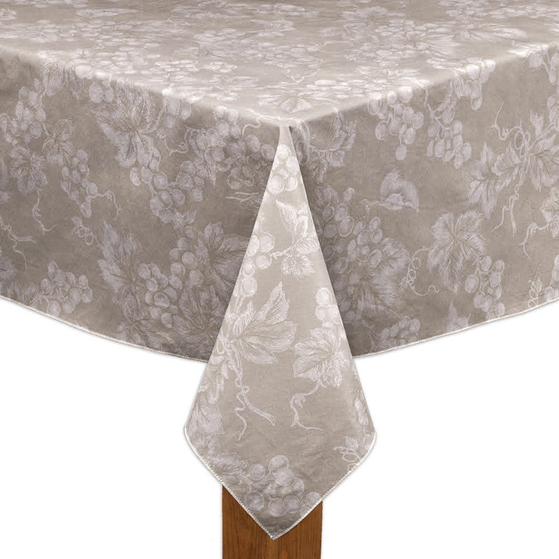 Ayak Dining Linens, 60" x 84" Oval, Taupe