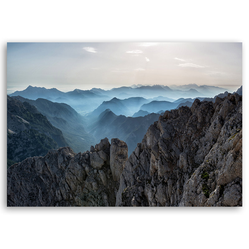 Nature Landscape Mountains Wall Art on Canvas, 70cm H x 100cm W